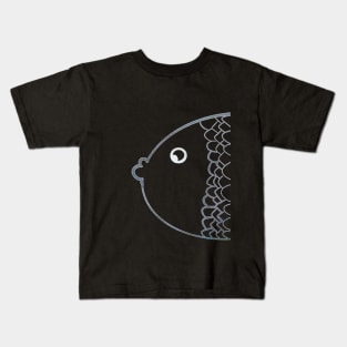 Colorful karp rainbow grey Kids T-Shirt